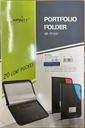 Infinity Leather Portfolio Folder File Legal Size (20 Folder)