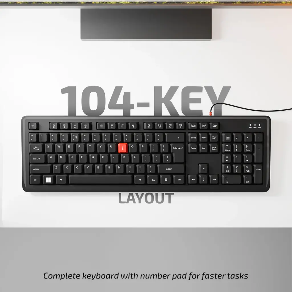 iBall Qwerty 101 (iBall Deskey) Wired USB Keyboard