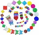 Glitter Foam Sheet, A4 Size, Mixed Colour, (1.5mm Thick -Pack Of 10) For Arts and Crafts, Scrapbooking, DIY Work, Decoration, Gift Wrapping.