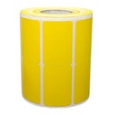 Ribbon Barcode Label Roll Lemon Yellow 1.5x1 Inch (38mmx25mm / 2up) 3500 Label