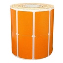 Ribbon Barcode Label Roll Orange 1.5x1 Inch (38mmx25mm / 2up) 3500 Label