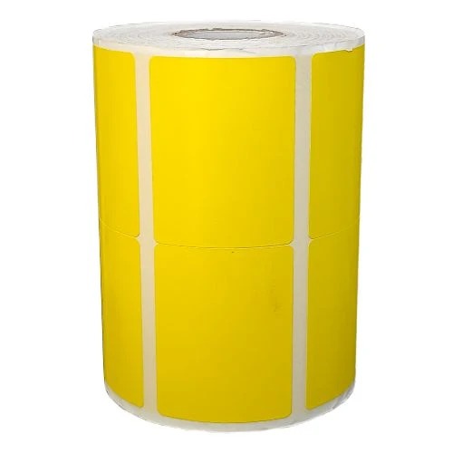 Ribbon Barcode Label Roll Lemon Yellow 1.5x2 Inch (38mmx50mm / 2up) 1880 Label