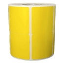 Ribbon Barcode Label Roll Lemon Yellow 1.5x1.5 Inch (38mmx38mm / 2up) 2440 Label