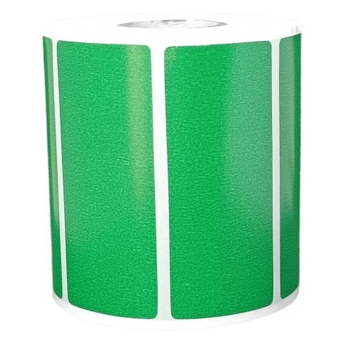 Ribbon Barcode Label Roll Green 2.8x1.2 Inch (70mmx30mm / 1up) 1515 Label