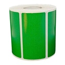 Ribbon Barcode Label Roll Green 3.1x1.4 Inch (80mmx35mm / 1up) 1315 Label