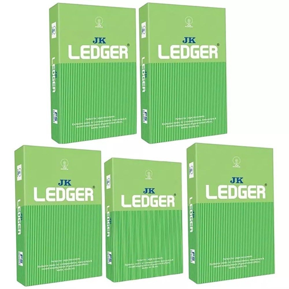 JK Ledger Copier Paper (F/S) Legal Size 90 Gsm (Light Green Colour)