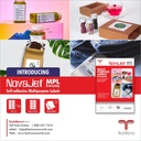 NovaJet (Technova) MPL 110, A4 Size 100x44 mm, Multipurpose Label Sticker, White Colour, Pack of 100 Sheets 