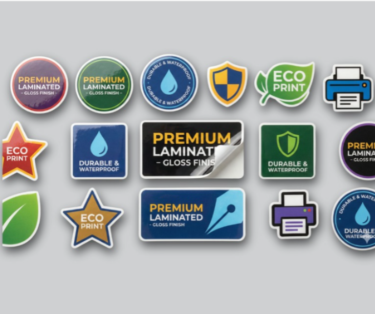 Sticker With Lamination Multi Colour Print 1000 Pcs (Per Square Inch)