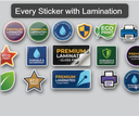 Avery Denison Sticker With Lamination Multi Colour Print 1000 Pcs (Per Square Inch Rate)