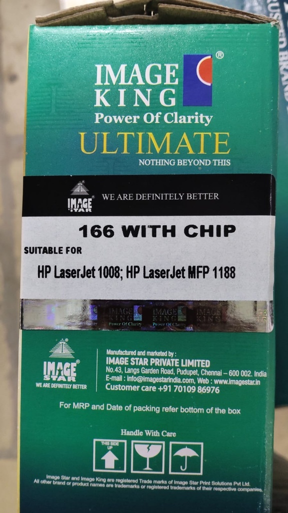 Image King Compatible Laser Toner Cartridge 166A with Chip