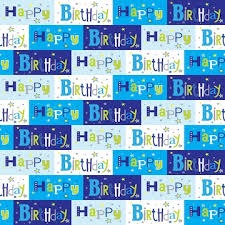 Chromo Gift Wrapping Paper Birthday Print (304 No.) Size 19.75x27.5 Inch (Pack Of 25)