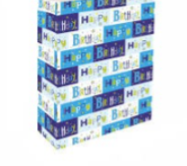 Chromo Gift Wrapping Paper Birthday Print (304 No.) Size 19.75x27.5 Inch (Pack Of 25)