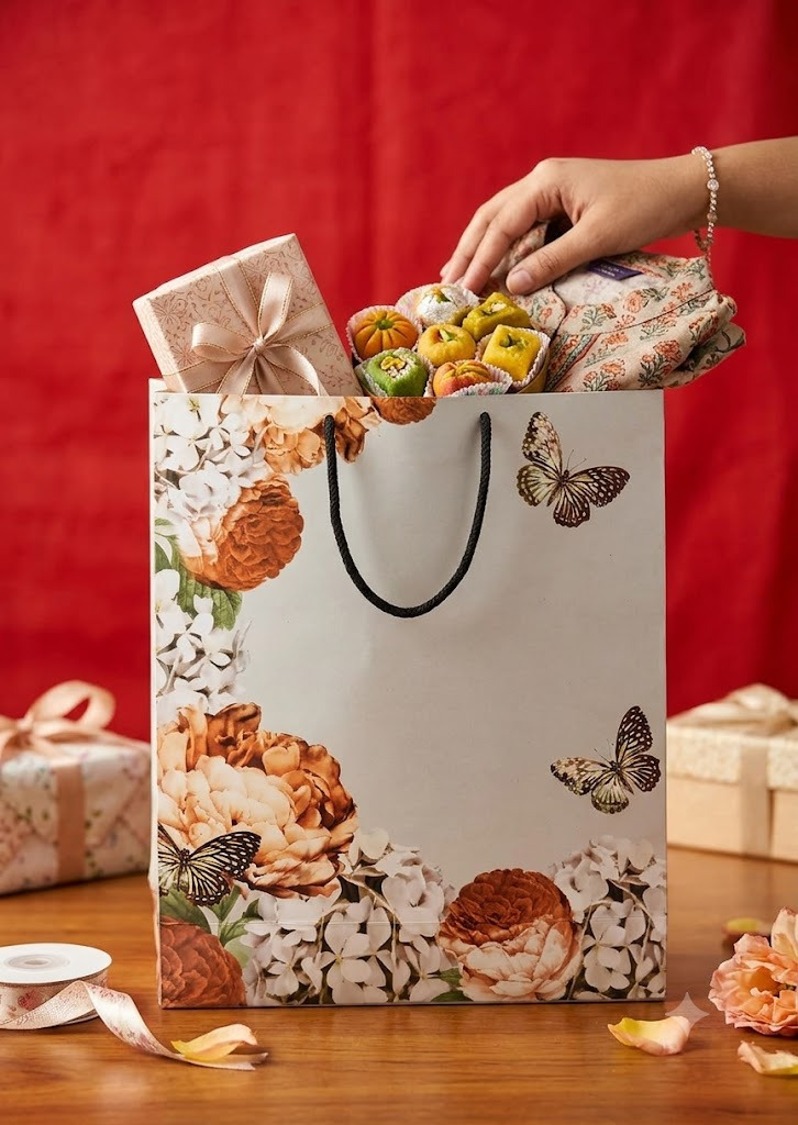 Premium Paper Bags Size 10x12x3.75 Inch / Model No. 3006 (Pack of 10)