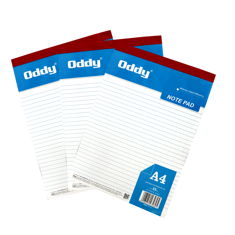Oddy Premium Writing Pad A4 80 Pages (Pack Of 5)