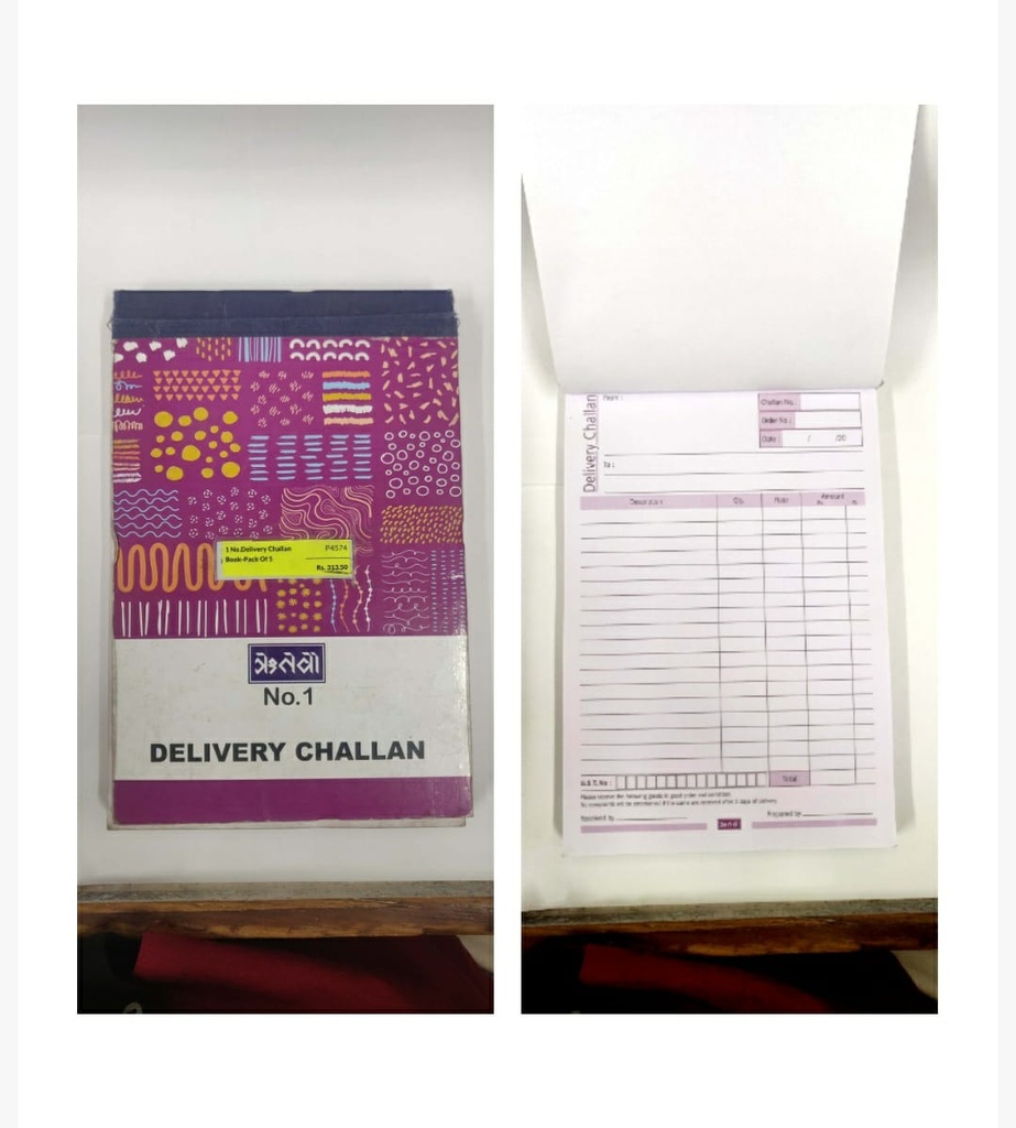 Delivery Challan No.1 (Pack Of 6)