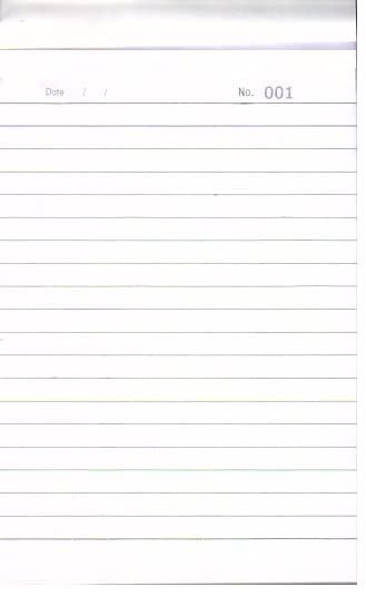 Triplicate Book No.0  (Pack Of 10)