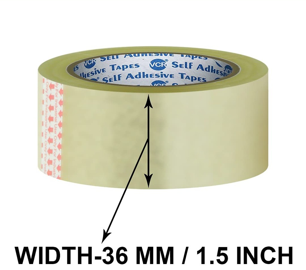 Redking Transparent Cello Tape 1.5 Inch 36mm x 36 Meter (Pack of 8)