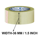 Redking Transparent Cello Tape 1.5 Inch 36mm x 36 Meter (Pack of 8)