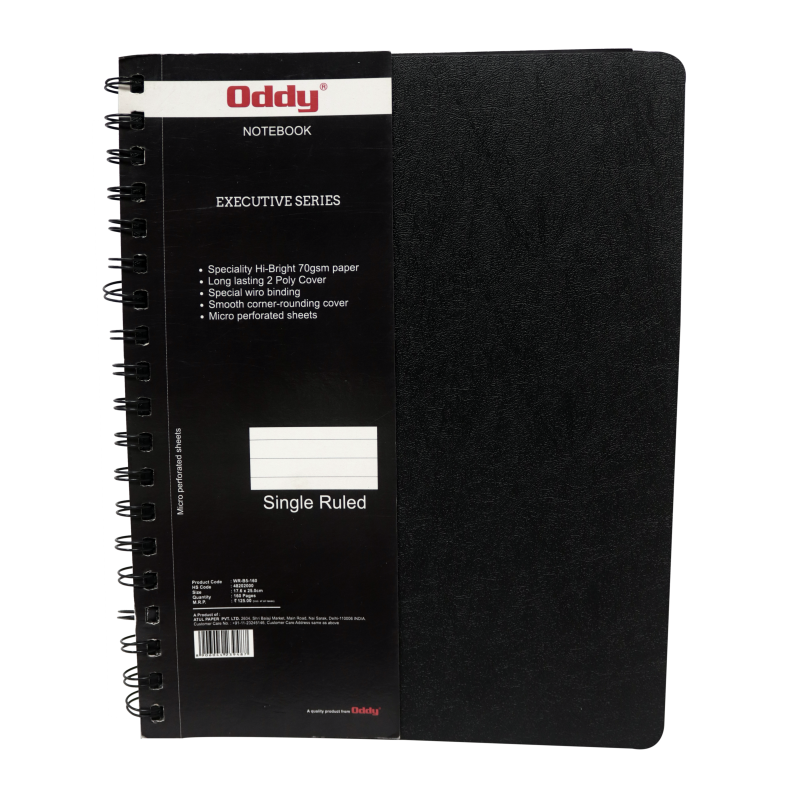 Oddy Wiro Notebook / Subject Notebook B5 160 Pages (Spiral Diary)