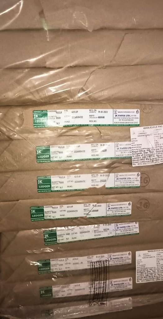 JK Ledger 17x27 14.1 Kg 95 Gsm