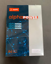 Alpha Power Copier Paper A4 75 Gsm (500 Sheet,1 Ream) White Colour