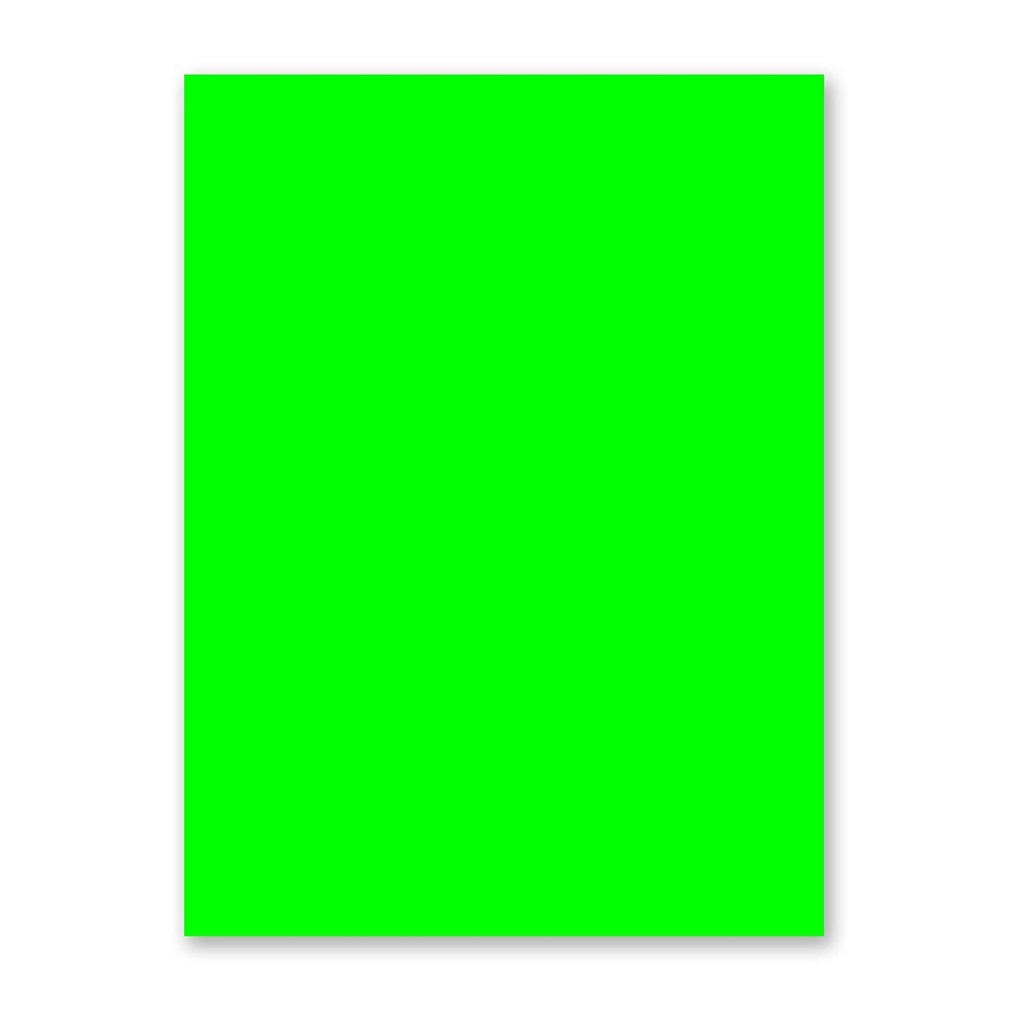 Fluorescent Paper Green Colour One Sided 20x30 / 70 Gsm