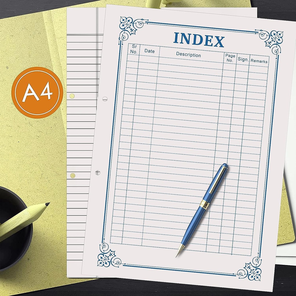 Project Paper A4 One Side Ruled Paper Plain (Pack of 100)