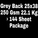 Grey Back 25x38 250 Gsm 22.1 Kg