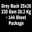 Grey Back 25x38 230 Gsm 20.3 Kg