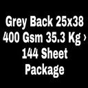 Grey Back 25x38 400 Gsm 35.3 Kg