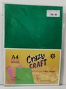 INC Fluorescent Paper Green Colour  A4 80 Gsm (Pack Of 100)