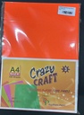 INC Fluorescent Paper Orange Colour A4 80 Gsm (Pack Of 100)