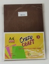 Pastel Colour Paper Double Sided, A4 Size, 80 Gsm, Brown Colour, (Pack Of 100) Use for Arts / Crafts & Printing.