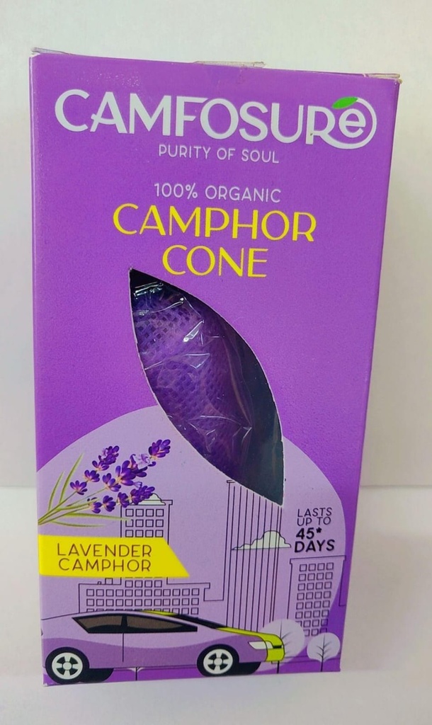 Camphor Cone (Lavender) Air Freshener & Mosquito Repellent