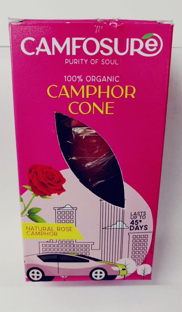 Camphor Cone (Rose) Air Freshener & Mosquito Repellent