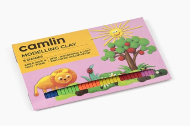 Camlin Modelling Clay Assorted 6 Shades (100 gram)