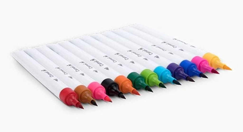Camel Brush Pens 12 Shades