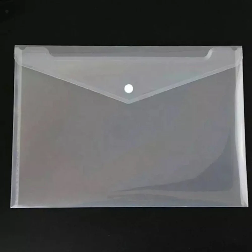 Vivid My Clear Bag Full Size A4 Transparent Plastic File Folder (Pack Of 20)