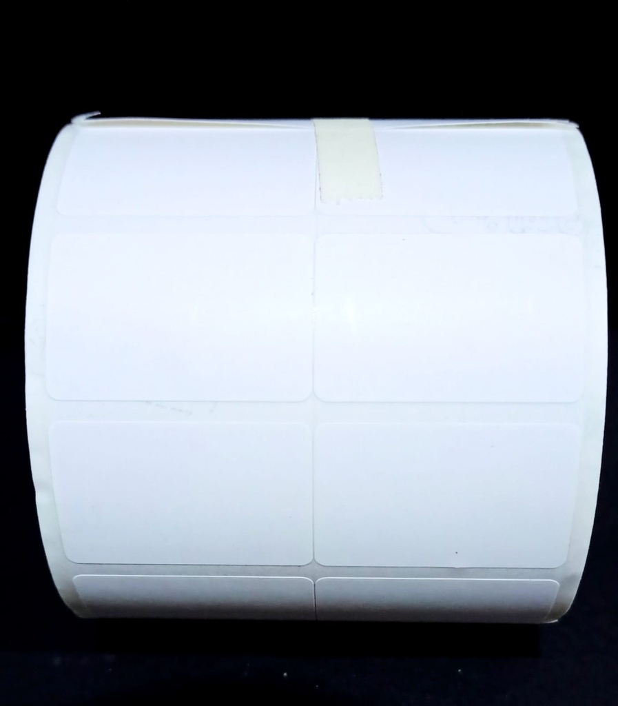 Direct Thermal Barcode Label Roll 1.5x1 Inch (38mmx25mm / 2up) 3000 Label