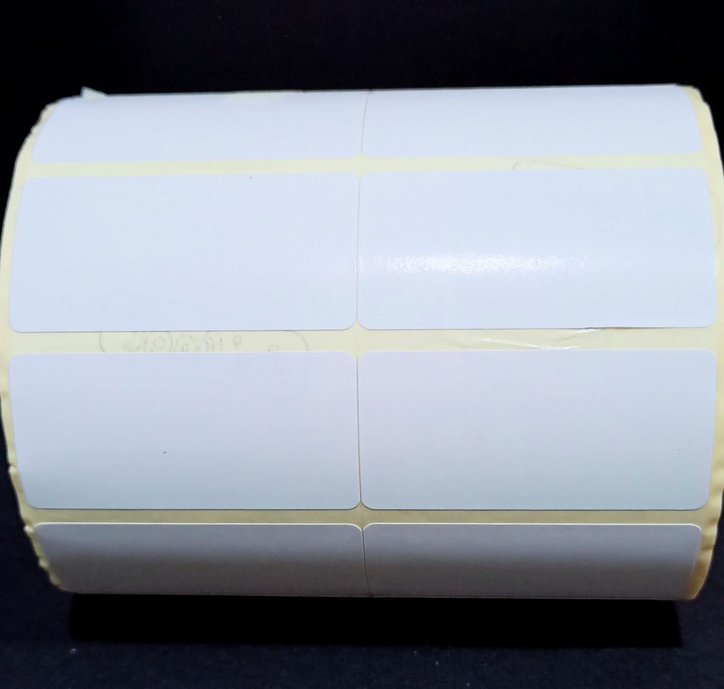 Direct Thermal Barcode Label Roll 2x1 Inch (50mmx25mm / 2up) 3000 Label