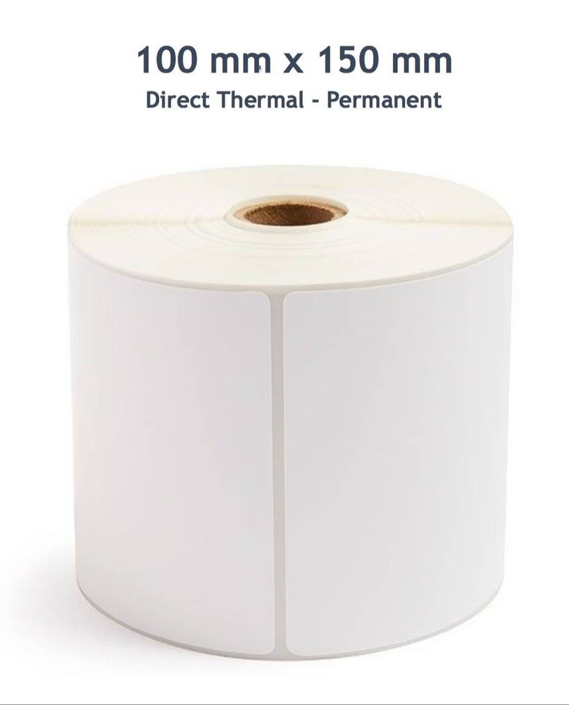 Direct Thermal Barcode Label Roll 4x6 Inch (100mmx150mm / 1up) 400 Labels