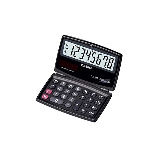 Casio SX-100 (8 Digits) Mini Pocket Portable Calculator