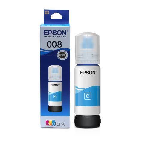 Epson Ink 008 Cyan 70ml (Original Bottle) 