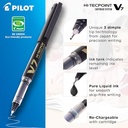 Pilot Pen Hi-techpoint V7 0.7mm Black Colour, Refillable Cartridge System