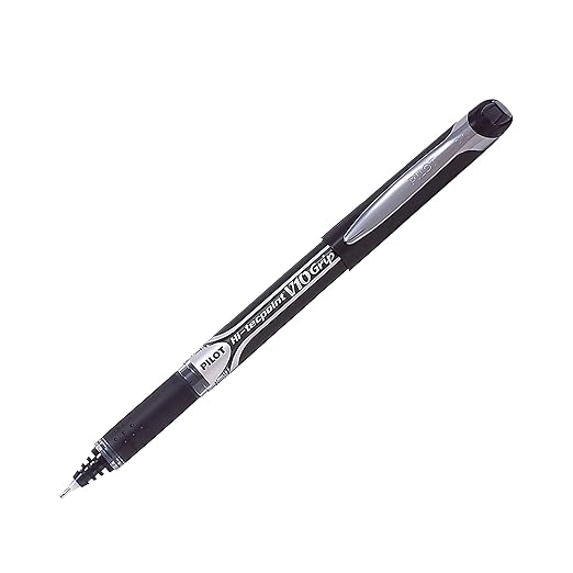 Pilot Roller Ball Pen Hi-techpoint V10 Grip 1.0mm Black Colour
