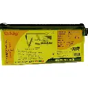 Oddy Coloured Transparent Zipper Pencil Pouch (Pack of 1)