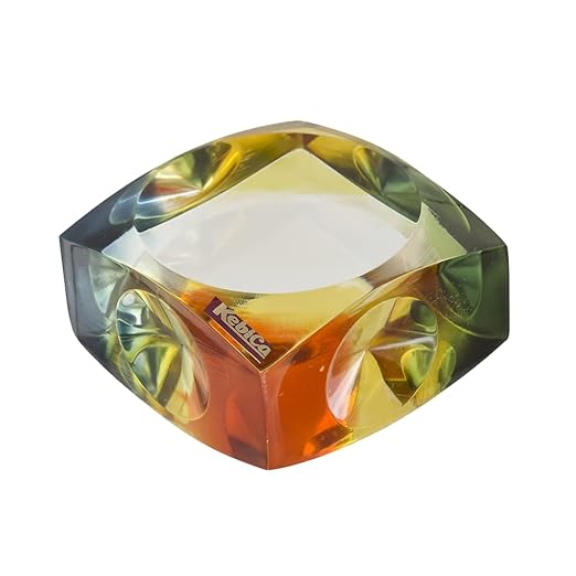 Kebica Cuboid Shape Acrylic Paper Weight Multi Colour (No.24)