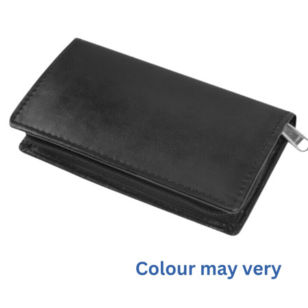 Kebica Leather Key Purse, Size 8x3.5 Inch, 5 Hook's Key Holder Black Colour (No.280)