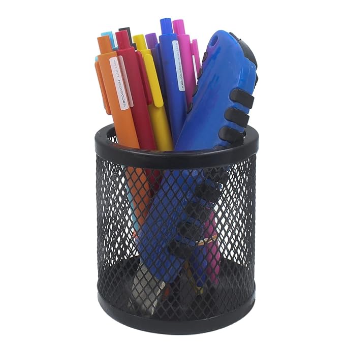 Kebica Metal Mesh Pen/Pencil Holder Jali Round Tumbler (T-2042)