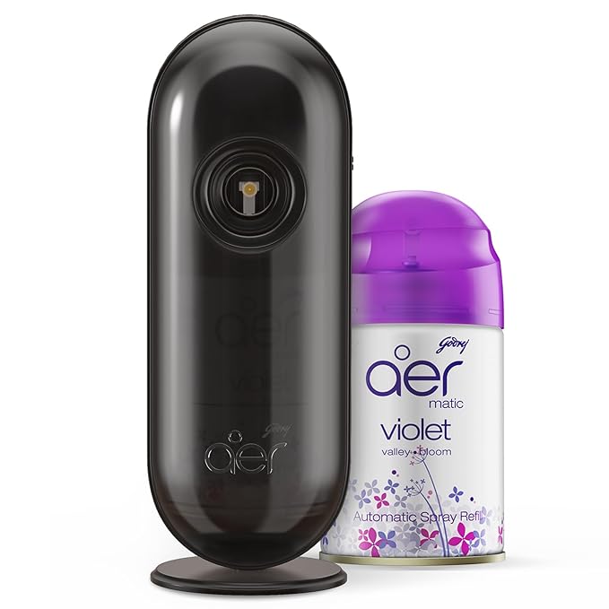 Godrej Aer Matic Combo Kit (Machine+1 Refill) Violet Valley Bloom
